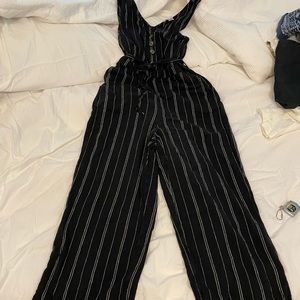 Black & White striped jumpsuit